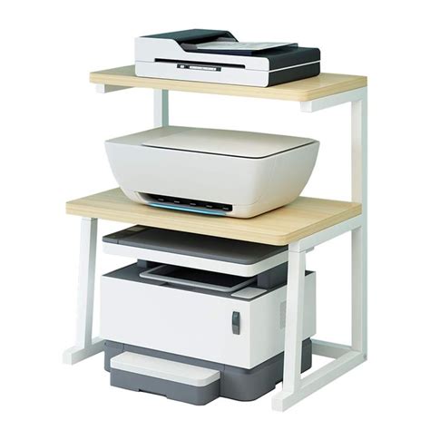 TMUCUNG Printer Stand Desktop Stand for Printer 3-Tier Multifunction Storage Book Shelf Floor ...