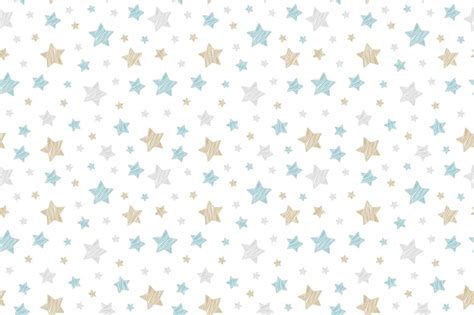 Premium Vector | Stars seamless pattern on isolated white background