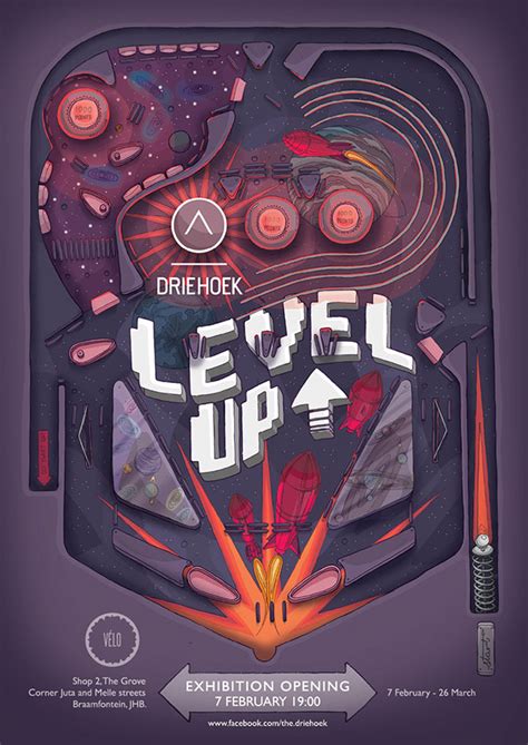 LEVEL UP exhibition poster on Behance