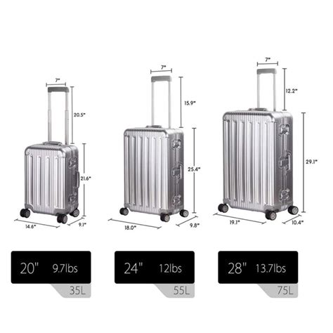 Aluminum Luggage Carry On Spinner Hard Shell Suitcase Review ...