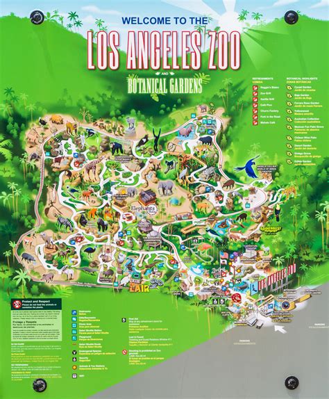 Los Angeles Zoo Map