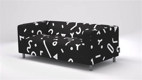 IKEA Klippan sofa with Artefly covers Free 3D Model - .max .fbx .c4d ...