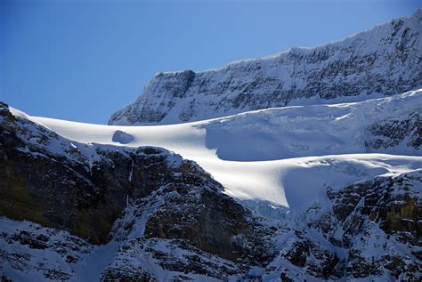 38 Crowfoot Mountain and Glacier From Viewpoint On Icefields Parkway