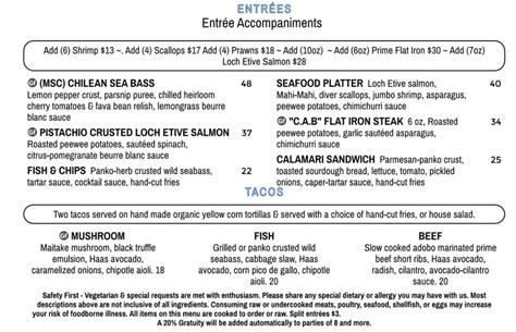 Poseidon Hilton Head Island, SC Menu (Updated: August 2023)