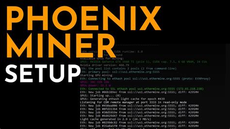 Phoenix Miner Setup and Configuration | PhoenixMiner - YouTube