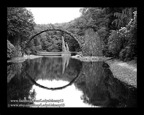 Devil's Bridge Ring Reflection Germany Most Beautiful Places Stone Bridge Signed Photo Surreal ...