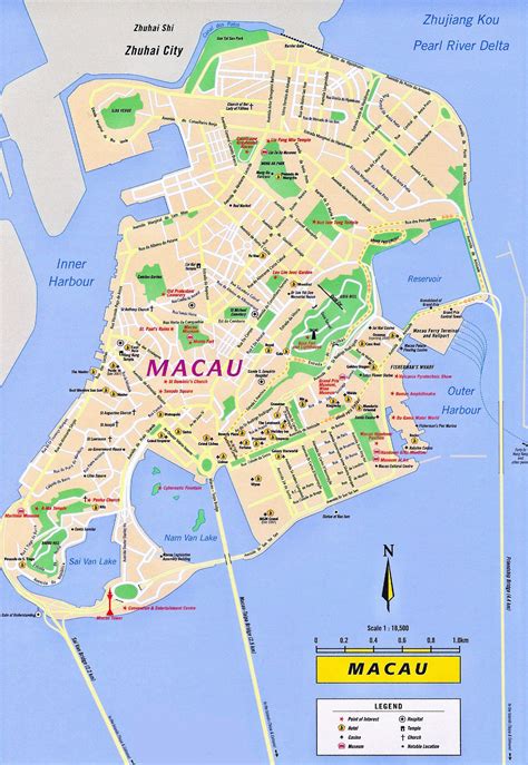 Maps of Macau | Detailed Macau of Lebanon in English | Tourist map of Macao | Road map of Macau ...