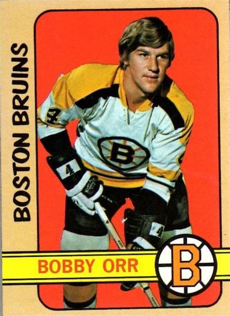 Bobby Orr 1972-73 Topps #100 | Bobby orr, Hockey cards, Hockey