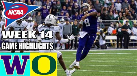 Oregon vs Washington FULL GAME 4th 12/01/23 WEEK 14 | NCAAF Highlights Today - YouTube