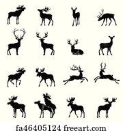 Free art print of Caribou Silhouette. Silhouette of a caribou on a ...