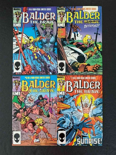 Balder The Brave Full Set # 1,2,3,4 Marvel Comics 1985-1986 Vf+ | eBay