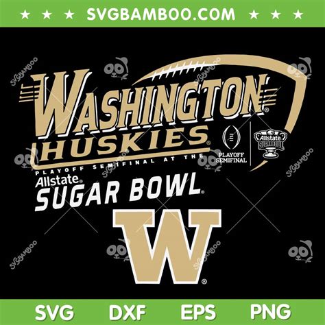 Washington Huskies Sugar Bowl 2024 SVG