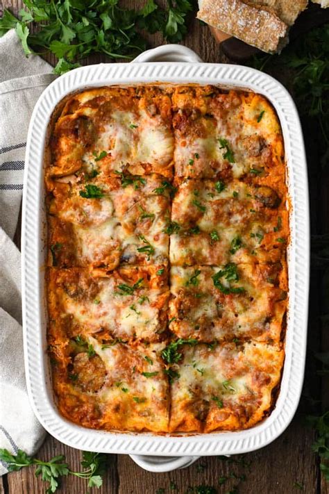 Vegetable Lasagna (Quick and Easy!) - The Seasoned Mom