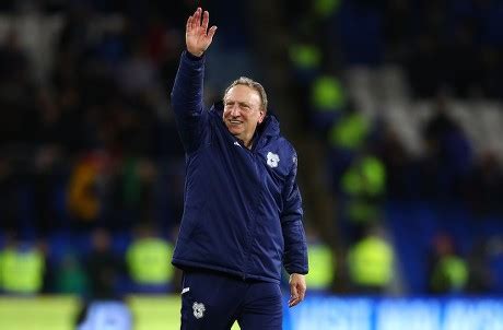 Cardiff City Manager Neil Warnock Celebrates Editorial Stock Photo ...