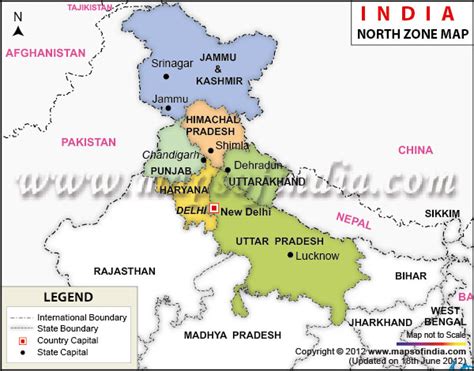 Map Of Northern India With Cities