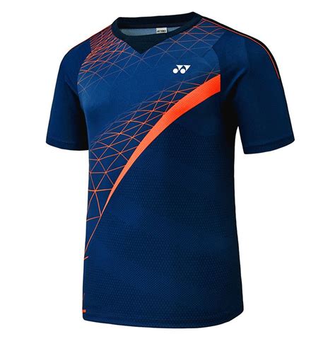 Yonex F/W Collection Men's Badminton Round T-Shirts Blue Clothes NWT ...