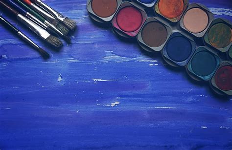 watercolour, watercolor, paint, background, color, wet in wet, run, violet, blue, painted ...