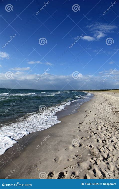 Lonely Beach at the Baltic Sea in Germany Stock Image - Image of blue ...