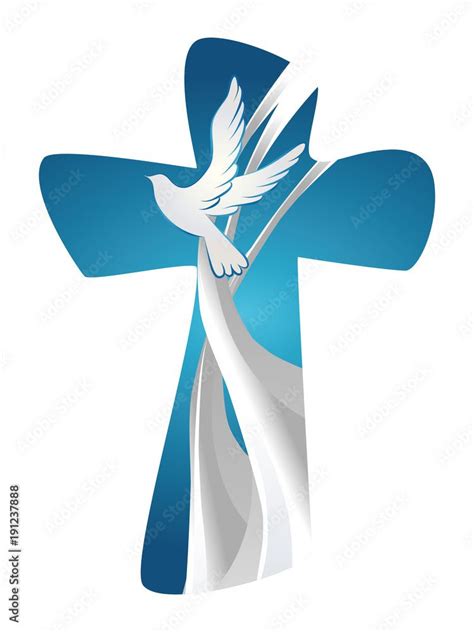 Cross Symbol, Wood Crosses, Holy Spirit, Blue Backgrounds, Confirmation, Doves, Holi, Symbols ...