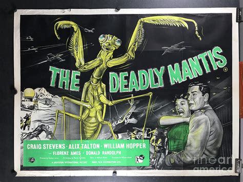 THE DEADLY MANTIS, Original Vintage Horror/Sci-Fi Movie Poster Digital ...