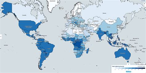 Lightning density maps for every country in the world | Vaisala