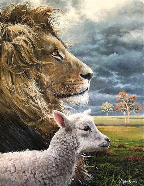 Lion and The Lamb – Debbie Clark Art