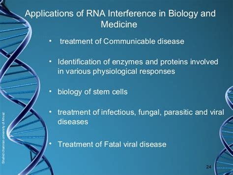 RNA interference in Biology and medicine