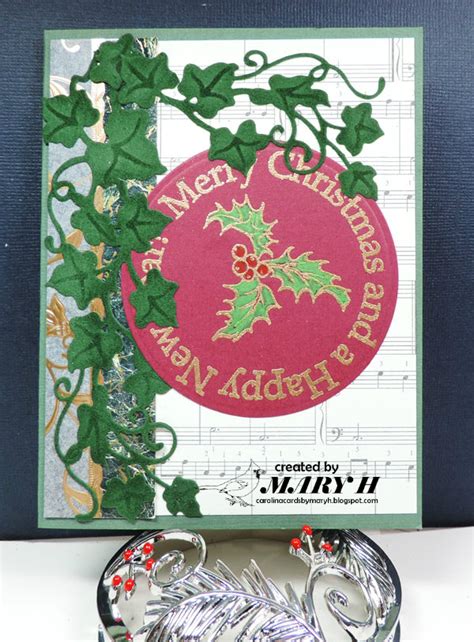 Carolina Cards by Mary H.: Christmas Card Club - Holly & Ivy