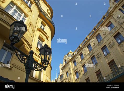 Czech Republic, Prague, Old Town. Typical Prague architecture of the buildings in the Old Town ...