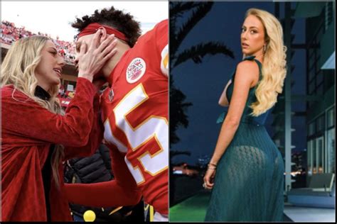 Patrick Mahomes Drops Thirst Traps Photos of His Wife Brittany in See-Through Dress to Show Her ...