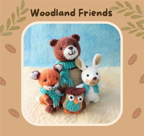 Woodland Friends - Knitting Pattern • Made By Mums