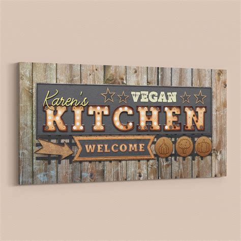 The 30 Best Collection of Personalized Distressed Vintage-look Kitchen Metal Sign Wall Decor