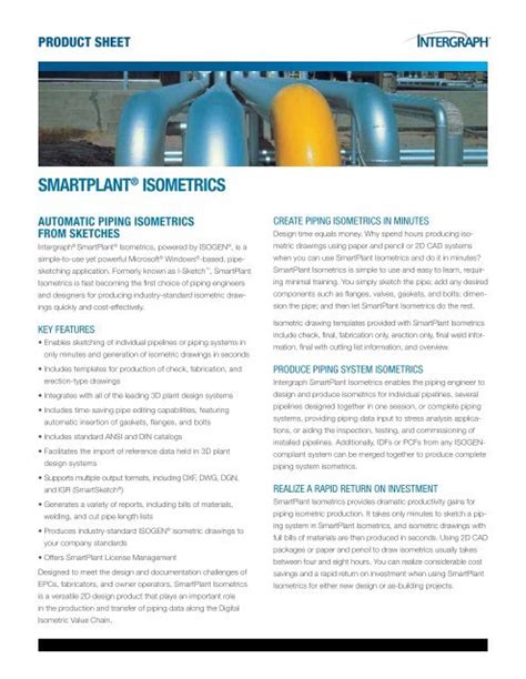 SMARTPlANT® ISOMETRICS - Intergraph