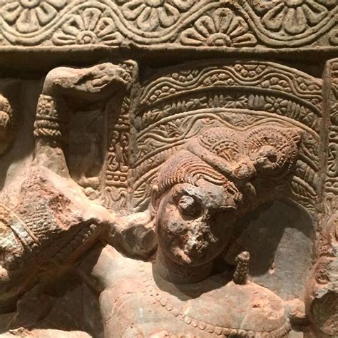 Figure under a Torana, detail of the Great Departure, India, Nagarjunakonda… | World art, Lion ...