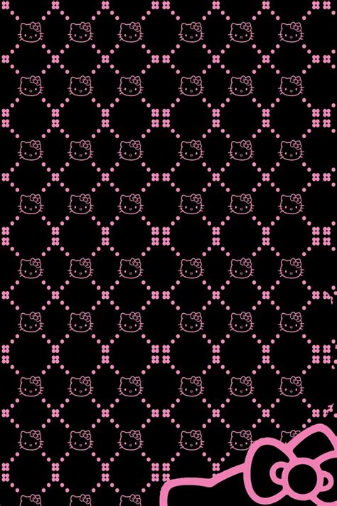 Free: Pink and Black iPhone Wallpaper | Hello Kitty Black iPhone ...