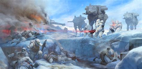 ArtStation - Battle on planet Hoth