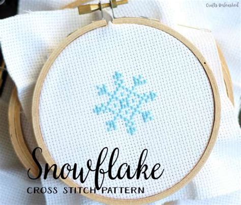 Snowflake Cross Stitch Pattern – Craft Gossip