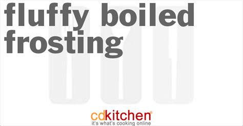 Fluffy Boiled Frosting Recipe | CDKitchen.com