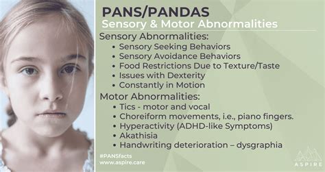 Sensory & Motor Abnormalities & Tics in PANS PANDAS - Aspire