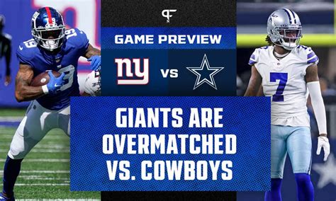 New York Giants vs. Dallas Cowboys: Matchups, prediction for Sunday ...