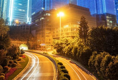 Premium Photo | Beautiful night view of guangzhou city skyline