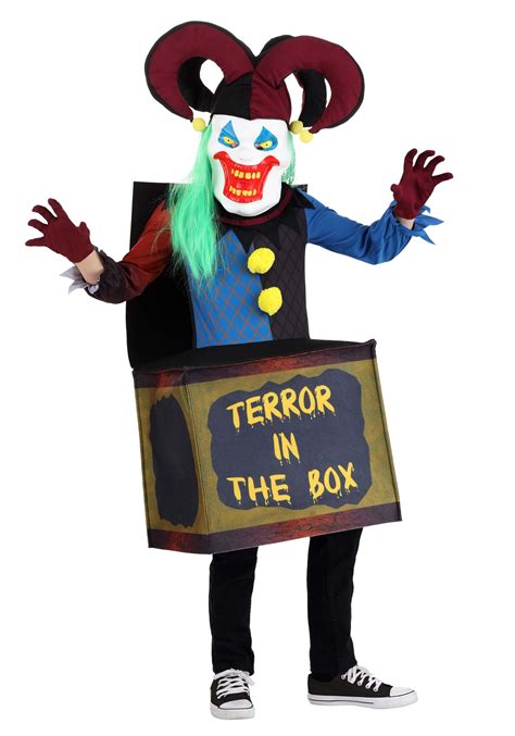 Jack in the Box Clown Kid's Costume