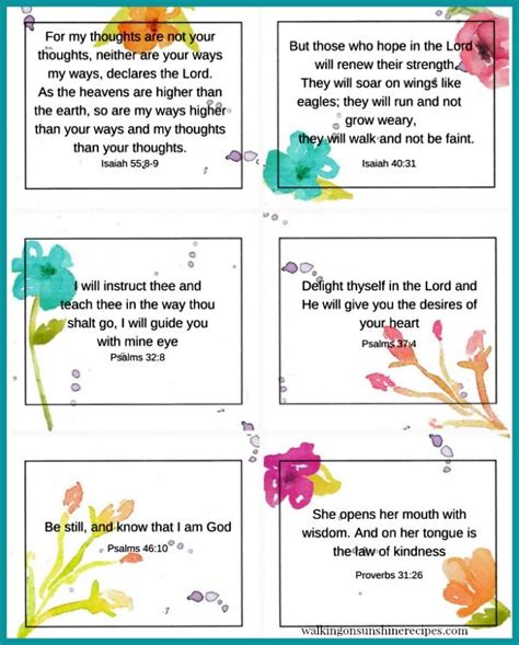 FREE Printable Scripture Cards Perfect for Mother's Day | Mothers day bible verse, Mothers day ...