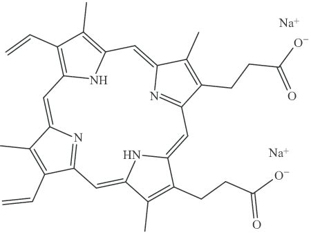 Structure of Protoporphyrin IX disodium salt (3,7,12,... | Download Scientific Diagram