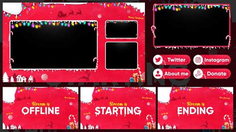 CHRISTMAS STREAM PACK/OVERLAY! PSD TEMPLATE DOWNLOAD! - YouTube