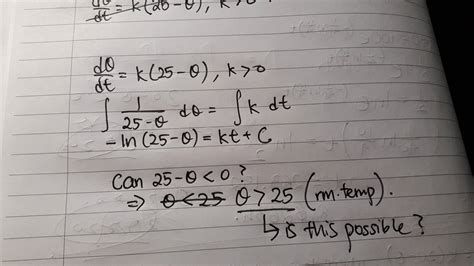 calculus - Differential equations: temperature change and room ...