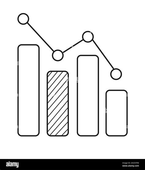 Financial crisis icon in line style. Bankrupt, poverty, graph down symbol. ut money. Broken ...