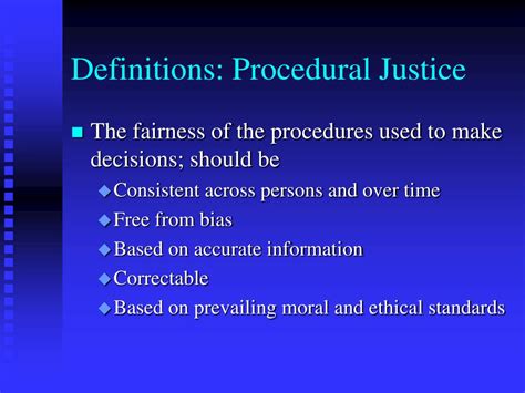 PPT - Procedural Justice and Ethics in Employee Relations PowerPoint Presentation - ID:6838797