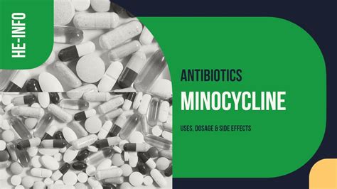 #Minocycline | Uses, Dosage, Side Effects & Mechanism | Minocin - YouTube