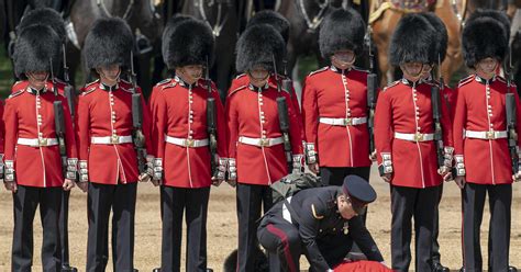 Queens Guard Uniform, Buckingham Palace Guards, The queen presents the ...